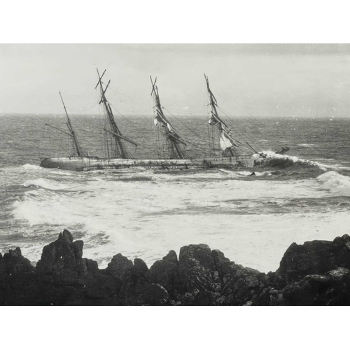 160 - Shipwreck Photographs The Lizard, Mullion, Porthallow &c. &c. Gibson postcard showing the barque 'Gl... 