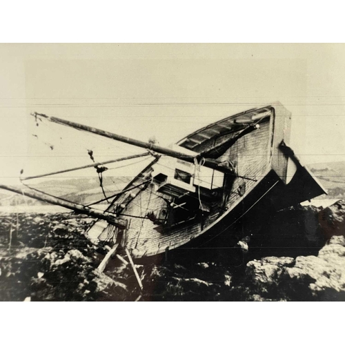 166 - Shipwreck Photographs North Cornwall, Pendeen, St. Ives &c. &c. Four postcards showing the 'Alarcity... 