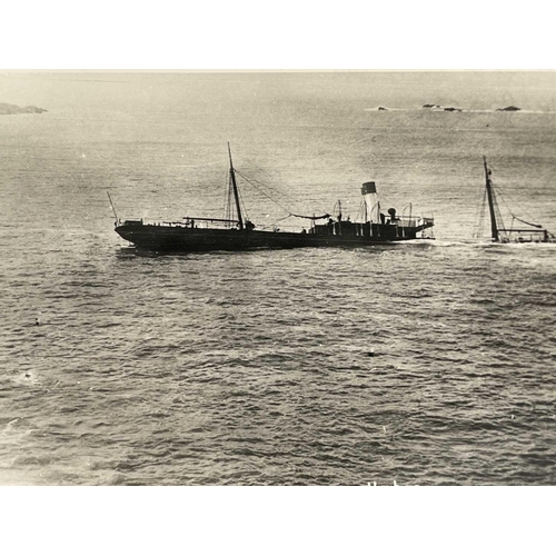 166 - Shipwreck Photographs North Cornwall, Pendeen, St. Ives &c. &c. Four postcards showing the 'Alarcity... 