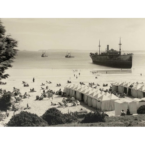 166 - Shipwreck Photographs North Cornwall, Pendeen, St. Ives &c. &c. Four postcards showing the 'Alarcity... 