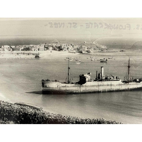 166 - Shipwreck Photographs North Cornwall, Pendeen, St. Ives &c. &c. Four postcards showing the 'Alarcity... 