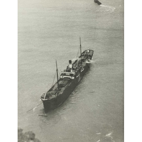 167 - Shipwreck Photographs South Devon Glen Strathallan, three original photographs of the scuppered wrec... 