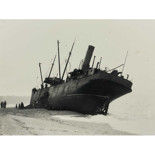 167 - Shipwreck Photographs South Devon Glen Strathallan, three original photographs of the scuppered wrec... 