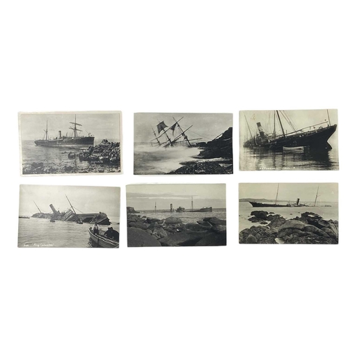 168 - Shipwreck Photographs The Isles of Scilly The 'ss.Brinkburn' aground on Maiden Bower, Bryher, 15th D... 