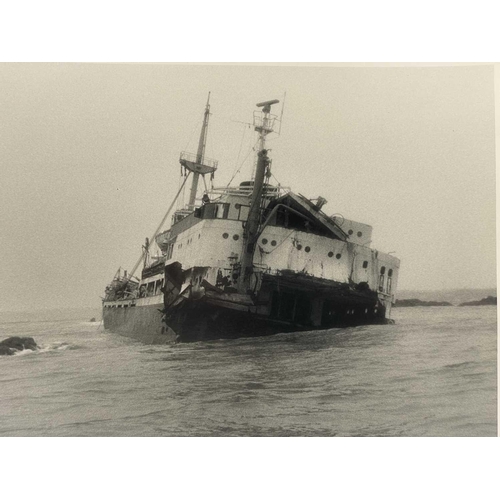 169 - Shipwreck Photographs A large folder showcasing various wrecks Photographs include HMS Challenger by... 