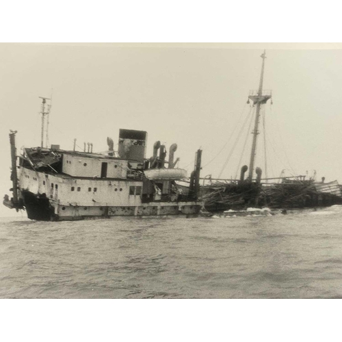 169 - Shipwreck Photographs A large folder showcasing various wrecks Photographs include HMS Challenger by... 