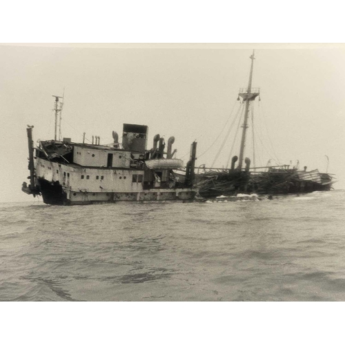 169 - Shipwreck Photographs A large folder showcasing various wrecks Photographs include HMS Challenger by... 