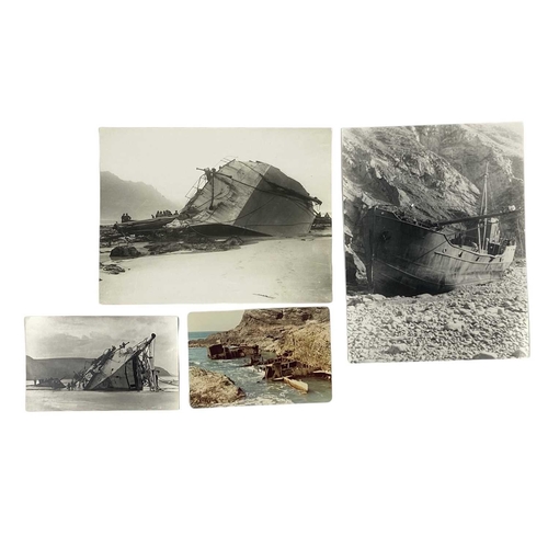 174 - Shipwreck Photographs North Cornwall, Pendeen, St. Ives, Lands End &c. &c. The 'MV. Traute Sarnow', ... 