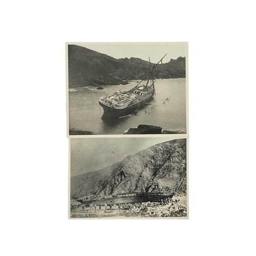 174 - Shipwreck Photographs North Cornwall, Pendeen, St. Ives, Lands End &c. &c. The 'MV. Traute Sarnow', ... 