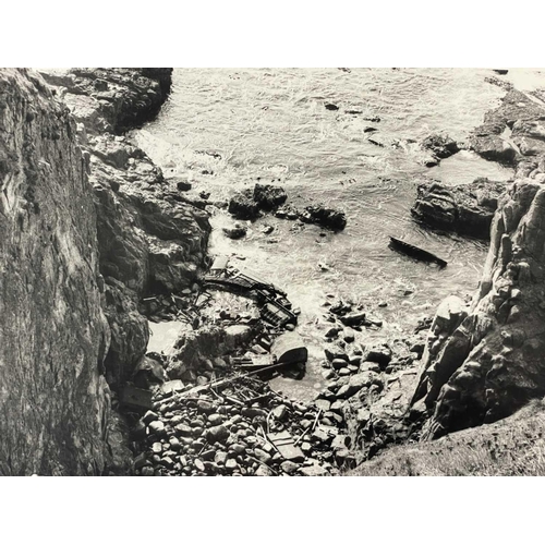 175 - Shipwreck Photographs Land's End, Penwith, Porthcurnow &c. &c. Three images taken in Gamper Bay, Lan... 