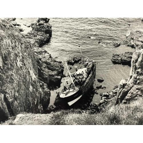 175 - Shipwreck Photographs Land's End, Penwith, Porthcurnow &c. &c. Three images taken in Gamper Bay, Lan... 