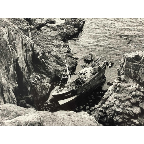 175 - Shipwreck Photographs Land's End, Penwith, Porthcurnow &c. &c. Three images taken in Gamper Bay, Lan... 