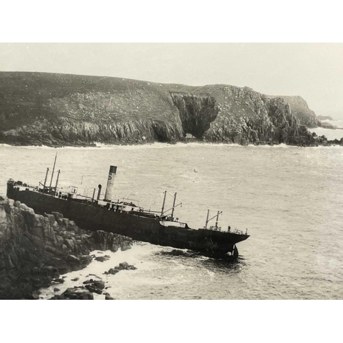 175 - Shipwreck Photographs Land's End, Penwith, Porthcurnow &c. &c. Three images taken in Gamper Bay, Lan... 