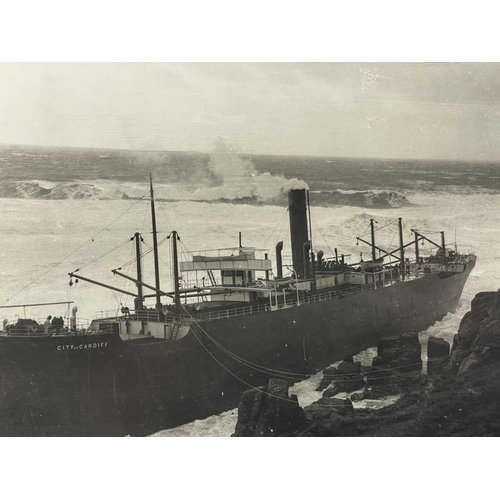 175 - Shipwreck Photographs Land's End, Penwith, Porthcurnow &c. &c. Three images taken in Gamper Bay, Lan... 