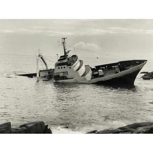 175 - Shipwreck Photographs Land's End, Penwith, Porthcurnow &c. &c. Three images taken in Gamper Bay, Lan... 