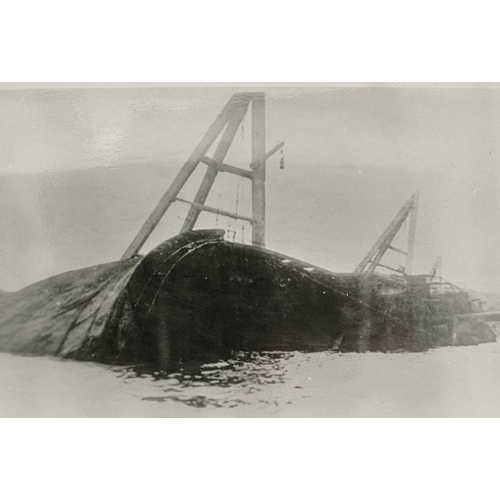 177 - Shipwreck Photographs South Cornwall, Falmouth and Fowey Two later prints of Marguerite, 1922, Talla... 