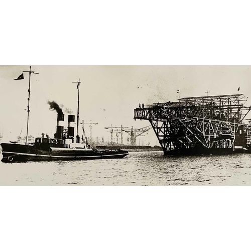 177 - Shipwreck Photographs South Cornwall, Falmouth and Fowey Two later prints of Marguerite, 1922, Talla... 