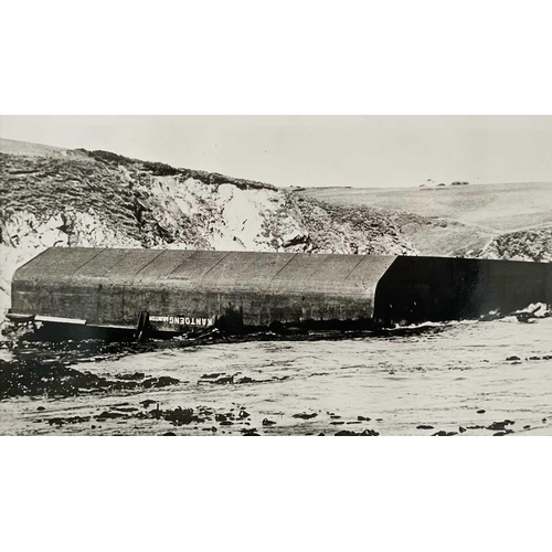 177 - Shipwreck Photographs South Cornwall, Falmouth and Fowey Two later prints of Marguerite, 1922, Talla... 