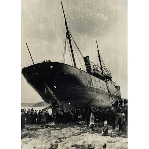 177 - Shipwreck Photographs South Cornwall, Falmouth and Fowey Two later prints of Marguerite, 1922, Talla... 