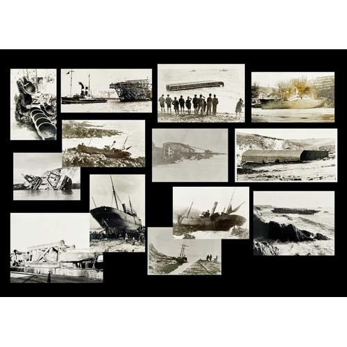 177 - Shipwreck Photographs South Cornwall, Falmouth and Fowey Two later prints of Marguerite, 1922, Talla... 