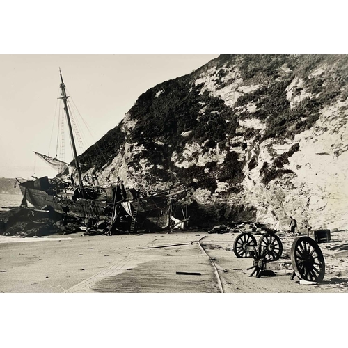 177 - Shipwreck Photographs South Cornwall, Falmouth and Fowey Two later prints of Marguerite, 1922, Talla... 