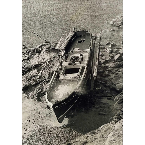 177 - Shipwreck Photographs South Cornwall, Falmouth and Fowey Two later prints of Marguerite, 1922, Talla... 