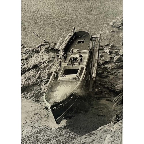 177 - Shipwreck Photographs South Cornwall, Falmouth and Fowey Two later prints of Marguerite, 1922, Talla... 