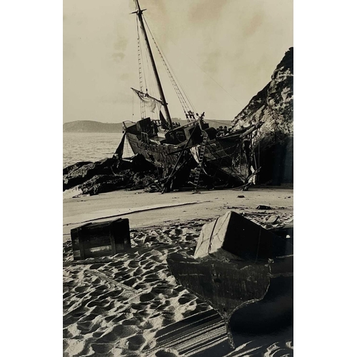 177 - Shipwreck Photographs South Cornwall, Falmouth and Fowey Two later prints of Marguerite, 1922, Talla... 