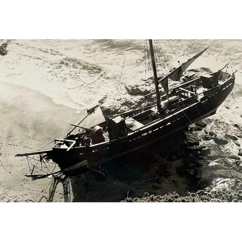 177 - Shipwreck Photographs South Cornwall, Falmouth and Fowey Two later prints of Marguerite, 1922, Talla... 