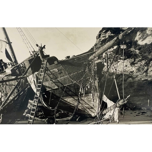 177 - Shipwreck Photographs South Cornwall, Falmouth and Fowey Two later prints of Marguerite, 1922, Talla... 