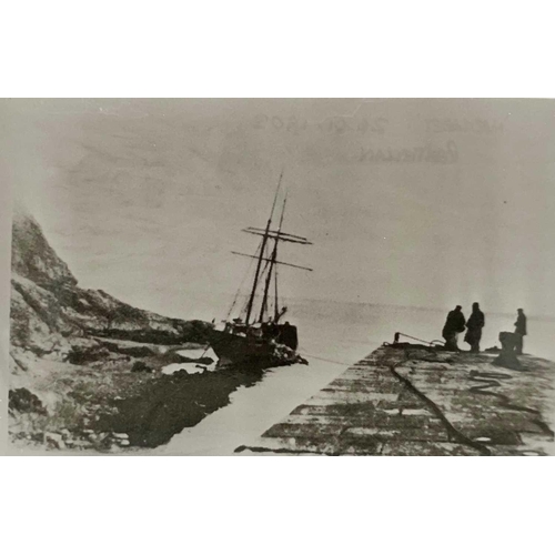 177 - Shipwreck Photographs South Cornwall, Falmouth and Fowey Two later prints of Marguerite, 1922, Talla... 