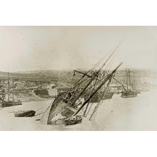 178 - Shipwreck Photographs South Cornwall, Penzance and Mounts Bay &c. &c. The 'Jeane Horten'se', beached... 