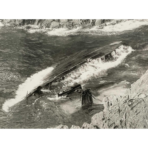 178 - Shipwreck Photographs South Cornwall, Penzance and Mounts Bay &c. &c. The 'Jeane Horten'se', beached... 