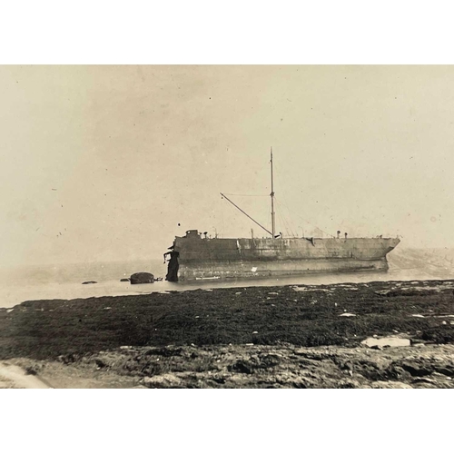 178 - Shipwreck Photographs South Cornwall, Penzance and Mounts Bay &c. &c. The 'Jeane Horten'se', beached... 