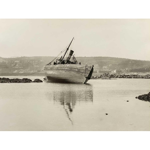 178 - Shipwreck Photographs South Cornwall, Penzance and Mounts Bay &c. &c. The 'Jeane Horten'se', beached... 