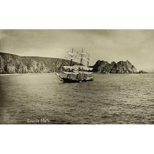 179 - Shipwreck Photographs Porthcurnow, Penwith, Penzance &c. &c. An F.E. Gibson postcard of the 'Granite... 