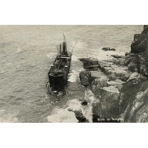 179 - Shipwreck Photographs Porthcurnow, Penwith, Penzance &c. &c. An F.E. Gibson postcard of the 'Granite... 