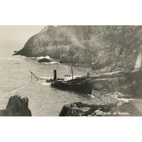 179 - Shipwreck Photographs Porthcurnow, Penwith, Penzance &c. &c. An F.E. Gibson postcard of the 'Granite... 