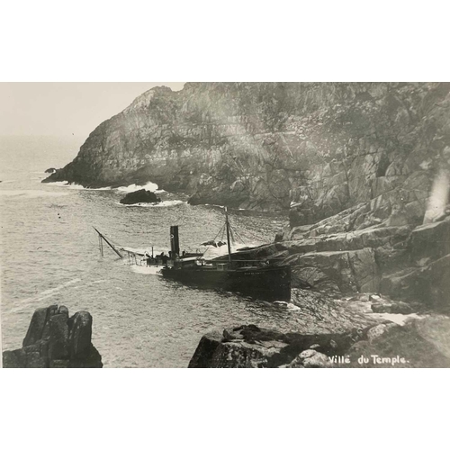 179 - Shipwreck Photographs Porthcurnow, Penwith, Penzance &c. &c. An F.E. Gibson postcard of the 'Granite... 