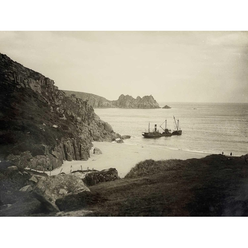 179 - Shipwreck Photographs Porthcurnow, Penwith, Penzance &c. &c. An F.E. Gibson postcard of the 'Granite... 