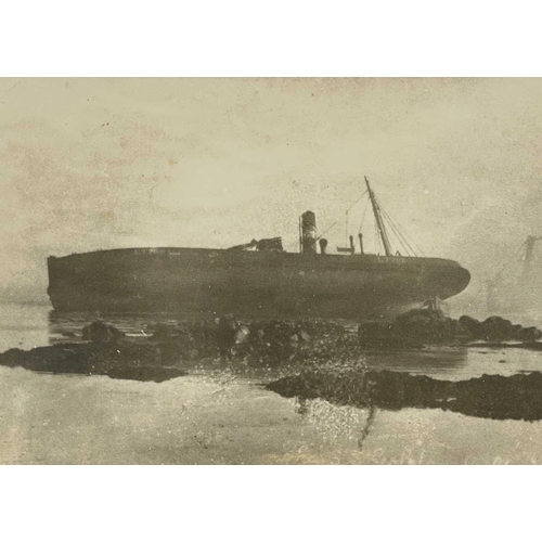 179 - Shipwreck Photographs Porthcurnow, Penwith, Penzance &c. &c. An F.E. Gibson postcard of the 'Granite... 