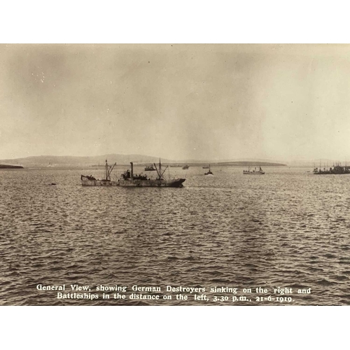 180 - Scapa Flow, June 21st, 1919 A Souvenir Set of Photographs Depicting the Sinking of the German Ships,... 