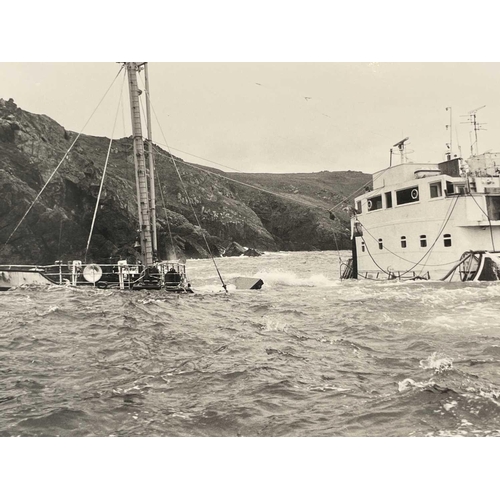 181 - Shipwreck Photograph Mullion, Coverack, The Lizard &c. &c, Twenty photographs of the 'MV. Shoreham',... 