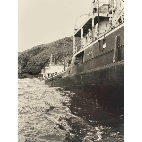 181 - Shipwreck Photograph Mullion, Coverack, The Lizard &c. &c, Twenty photographs of the 'MV. Shoreham',... 