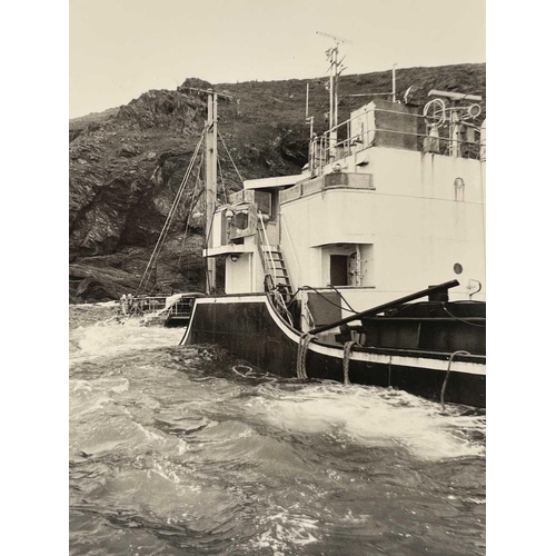 181 - Shipwreck Photograph Mullion, Coverack, The Lizard &c. &c, Twenty photographs of the 'MV. Shoreham',... 