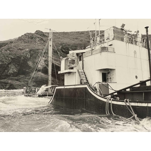 181 - Shipwreck Photograph Mullion, Coverack, The Lizard &c. &c, Twenty photographs of the 'MV. Shoreham',... 