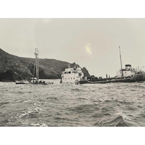 181 - Shipwreck Photograph Mullion, Coverack, The Lizard &c. &c, Twenty photographs of the 'MV. Shoreham',... 