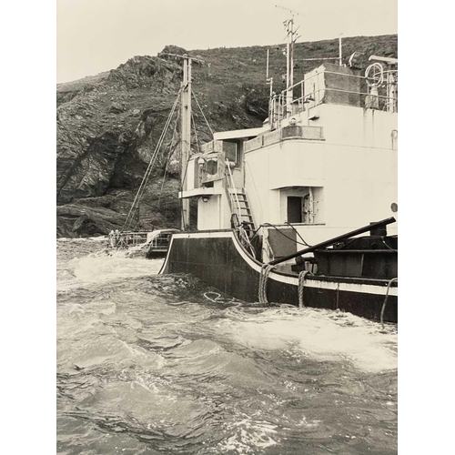 181 - Shipwreck Photograph Mullion, Coverack, The Lizard &c. &c, Twenty photographs of the 'MV. Shoreham',... 