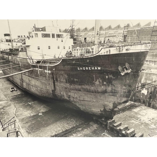 181 - Shipwreck Photograph Mullion, Coverack, The Lizard &c. &c, Twenty photographs of the 'MV. Shoreham',... 