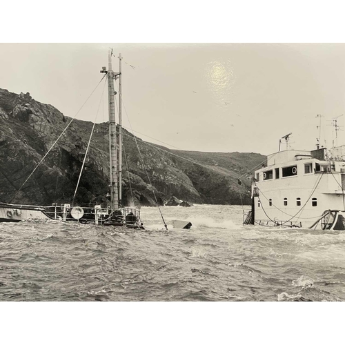 181 - Shipwreck Photograph Mullion, Coverack, The Lizard &c. &c, Twenty photographs of the 'MV. Shoreham',... 